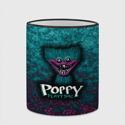 Кружка цветная Poppy Playtime Huggy Waggy Поппи Плейтайм Хагги Ва / 3D-Черный кант – фото 2