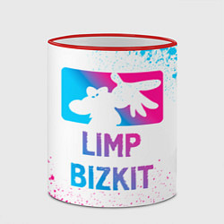Кружка 3D Limp Bizkit Neon Gradient, цвет: 3D-красный кант — фото 2