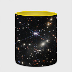 Кружка 3D Новое изображение ранней вселенной от Джеймса Уэбб, цвет: 3D-белый + желтый — фото 2