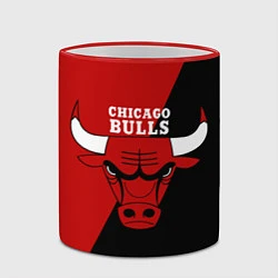Кружка 3D Chicago Bulls NBA, цвет: 3D-красный кант — фото 2