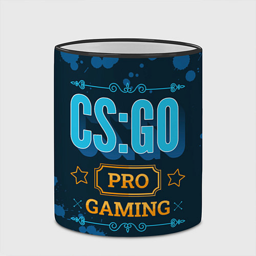 Кружка цветная Игра CS:GO: PRO Gaming / 3D-Черный кант – фото 2