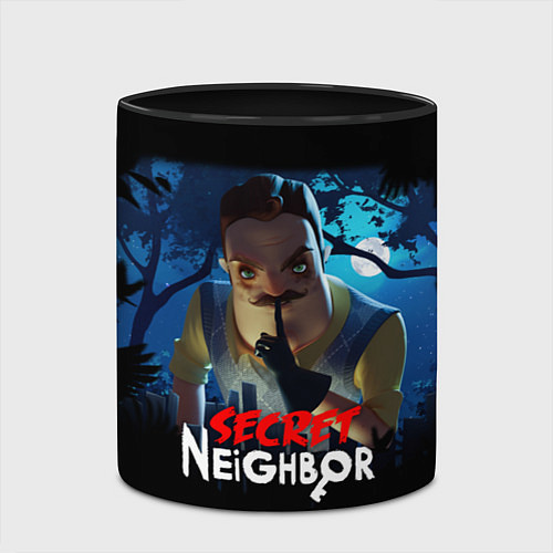 Кружка цветная Secret Neighbor / 3D-Белый + черный – фото 2