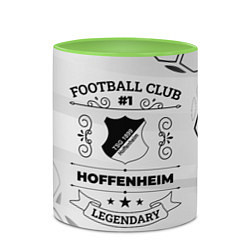 Кружка 3D Hoffenheim Football Club Number 1 Legendary, цвет: 3D-белый + светло-зеленый — фото 2