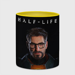 Кружка 3D Half life - Gordon Freeman, цвет: 3D-белый + желтый — фото 2