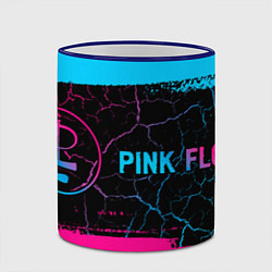 Кружка 3D Pink Floyd - Neon Gradient, цвет: 3D-синий кант — фото 2