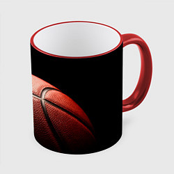Кружка 3D Basketball ball, цвет: 3D-красный кант