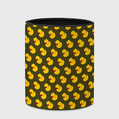 Кружка цветная Ути Коричнево-зелёный / 3D-Белый + черный – фото 2