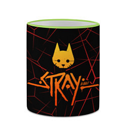 Кружка 3D Stray cat игра блуждающий кот, цвет: 3D-светло-зеленый кант — фото 2