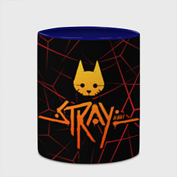 Кружка 3D Stray cat игра блуждающий кот, цвет: 3D-белый + синий — фото 2