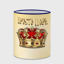 Кружка 3D Просто Царь - золотая корона, цвет: 3D-синий кант — фото 2