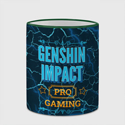 Кружка 3D Игра Genshin Impact: pro gaming, цвет: 3D-зеленый кант — фото 2