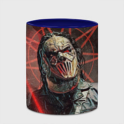 Кружка 3D Mick Thomson-Slipknot, цвет: 3D-белый + синий — фото 2