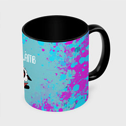 Кружка 3D Овечка арт - Cult of the lamb, цвет: 3D-белый + черный