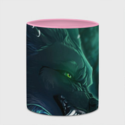 Кружка 3D Fantasy волк, цвет: 3D-белый + розовый — фото 2