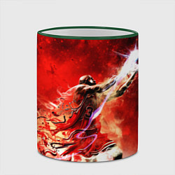 Кружка 3D Jordan Graffiti Art, цвет: 3D-зеленый кант — фото 2