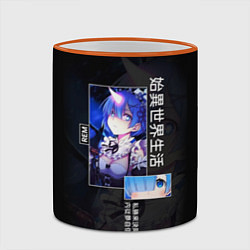 Кружка 3D Re: Zero жизнь с нуля в другом мире - Rem, цвет: 3D-оранжевый кант — фото 2