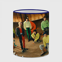 Кружка 3D Stray Kids Maniac, цвет: 3D-синий кант — фото 2