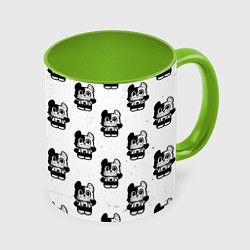 Кружка 3D Глейпнир узор арт, цвет: 3D-белый + светло-зеленый