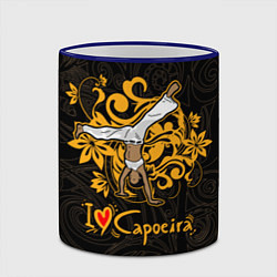Кружка 3D I love Capoeira fighter, цвет: 3D-синий кант — фото 2