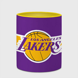 Кружка 3D LA Lakers NBA, цвет: 3D-белый + желтый — фото 2