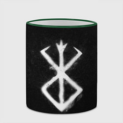 Кружка 3D Берсерк гранж, цвет: 3D-зеленый кант — фото 2
