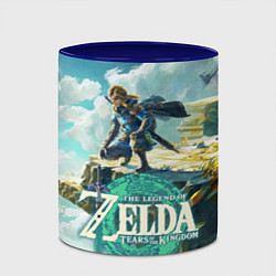 Кружка 3D The Legend of Zelda: Tears of the Kingdom Линк, цвет: 3D-белый + синий — фото 2