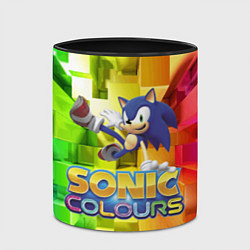 Кружка 3D Sonic Colours - Hedgehog - Video game, цвет: 3D-белый + черный — фото 2