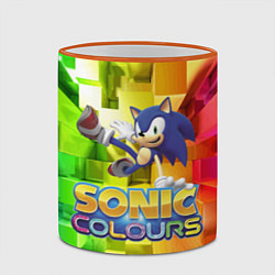 Кружка 3D Sonic Colours - Hedgehog - Video game, цвет: 3D-оранжевый кант — фото 2