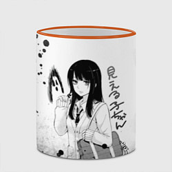 Кружка 3D Красотка Мико арт, цвет: 3D-оранжевый кант — фото 2