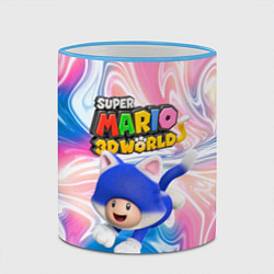 Кружка 3D Toad - Super Mario 3D World - Nintendo, цвет: 3D-небесно-голубой кант — фото 2
