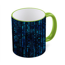 Кружка 3D Программные символы, цвет: 3D-светло-зеленый кант