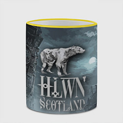 Кружка 3D Bear- zombie - halloween Scotland, цвет: 3D-желтый кант — фото 2