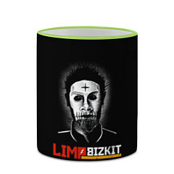 Кружка 3D Limp bizkit Wes Borland, цвет: 3D-светло-зеленый кант — фото 2