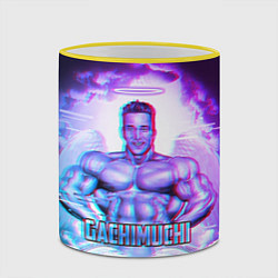 Кружка 3D Billie Herrington: Gachimuchi, цвет: 3D-желтый кант — фото 2