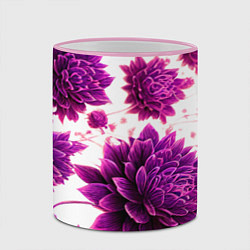 Кружка 3D Яркие цветочные бутоны, цвет: 3D-розовый кант — фото 2