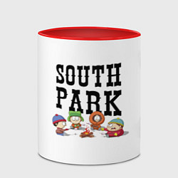 Кружка 3D South park кострёр, цвет: 3D-белый + красный — фото 2