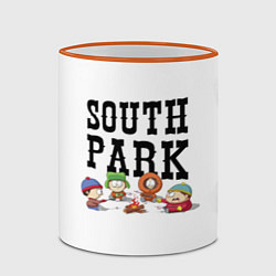Кружка 3D South park кострёр, цвет: 3D-оранжевый кант — фото 2