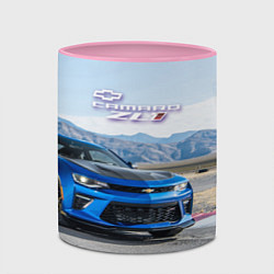 Кружка 3D Chevrolet Camaro ZL 1 - Motorsport, цвет: 3D-белый + розовый — фото 2