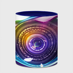Кружка 3D Глаз Вселенной, цвет: 3D-белый + синий — фото 2