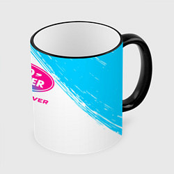 Кружка цветная Land Rover neon gradient style