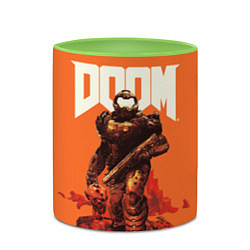 Кружка 3D DOOM - Doomguy, цвет: 3D-белый + светло-зеленый — фото 2