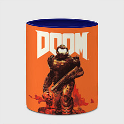 Кружка 3D DOOM - Doomguy, цвет: 3D-белый + синий — фото 2