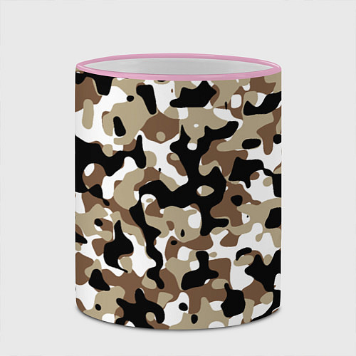 Кружка цветная Камуфляж Open Terrain / 3D-Розовый кант – фото 2