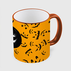 Кружка 3D Тыква на Хэллоуин, цвет: 3D-оранжевый кант