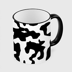 Кружка 3D Камуфляж Cowskin крупный, цвет: 3D-черный кант