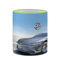 Кружка 3D Buick concept в пустыне, цвет: 3D-светло-зеленый кант — фото 2