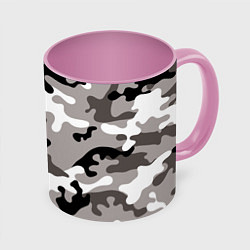Кружка 3D Камуфляж Urban крупный, цвет: 3D-белый + розовый
