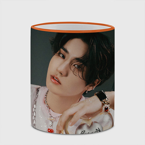 Кружка цветная Maxident Han / 3D-Оранжевый кант – фото 2