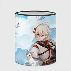 Кружка 3D Кадзуха и кот, цвет: 3D-черный кант — фото 2