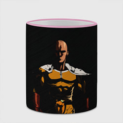 Кружка 3D One Punch-Man - человек-кулак, цвет: 3D-розовый кант — фото 2